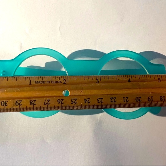 Blue Round Retro Pop Art Space Age Mod Eyeglass Frames - Picture 10 of 13